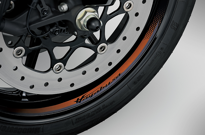 GSX1300R 輪框貼(金)