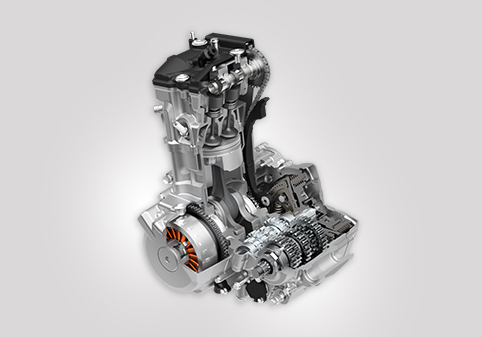 全新水冷DOHC引擎