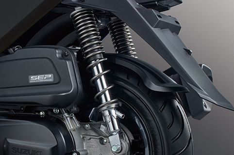 三段可調式雙槍後避震