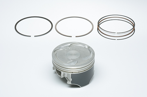 樹脂塗層活塞、L 型活塞環