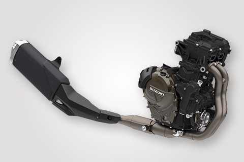 全新設計並列雙缸 776c.c.DOHC 四行程引擎